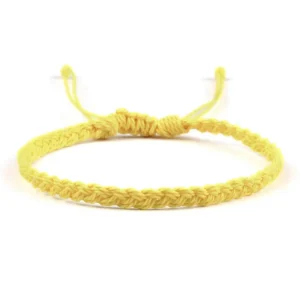 Fashion Watch Wear Armband flätat – Gul