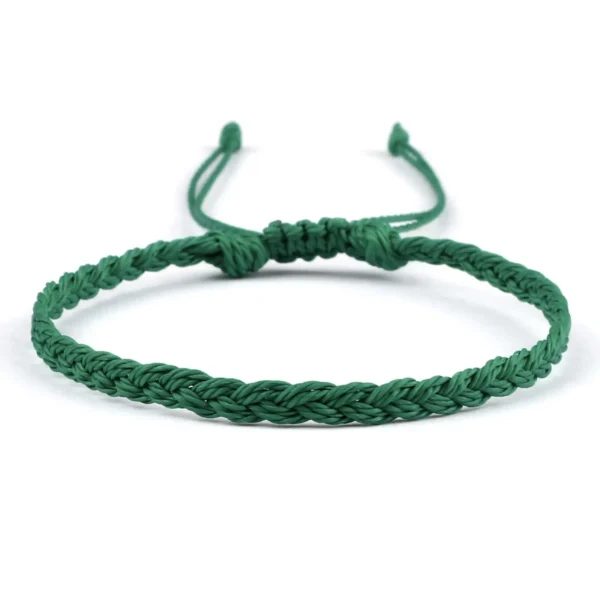 Fashion Watch Wear Armband flätat – Mörkgrön