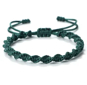Discount Watch Wear Armband Twisted – Mörkgrön