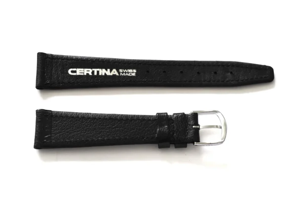 Sale Watch Wear Certina NOS vintage läder 19mm – silver spänne