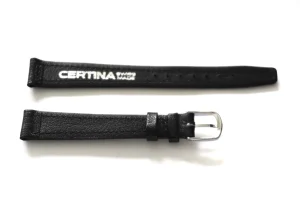 New Watch Wear Certina NOS vintage läder 13mm – silver spänne