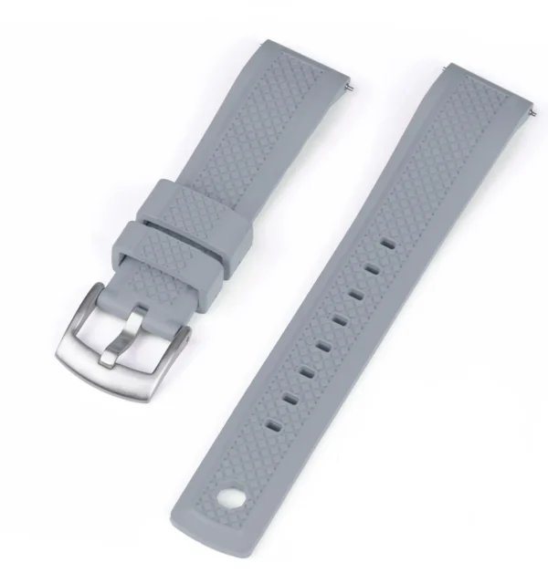 Fashion Watch Wear Gummi Crosshatch – Grå