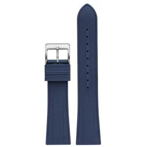 Fashion Watch Wear Gummi Crosspattern – Mörkblå