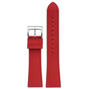 Discount Watch Wear Gummi Crosspattern – Röd