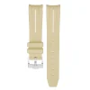 New Watch Wear Gummi Curved – Beige / vit