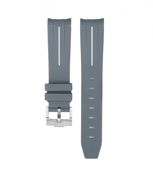 Clearance Watch Wear Gummi Curved – Grå / vit