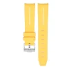 New Watch Wear Gummi Curved – Gul / vit
