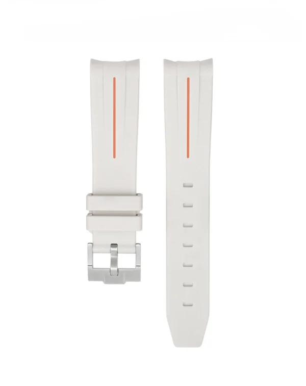 Sale Watch Wear Gummi Curved – Ljusgrå / orange