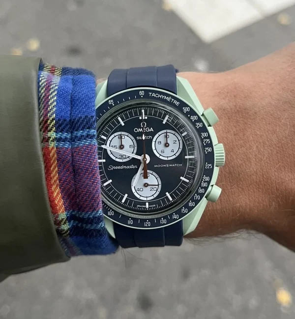 New Watch Wear Gummi Curved – Mörkblå