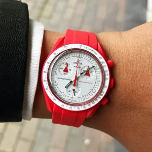 New Watch Wear Gummi Curved – Röd