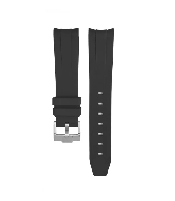 Hot Watch Wear Gummi Curved – Svart
