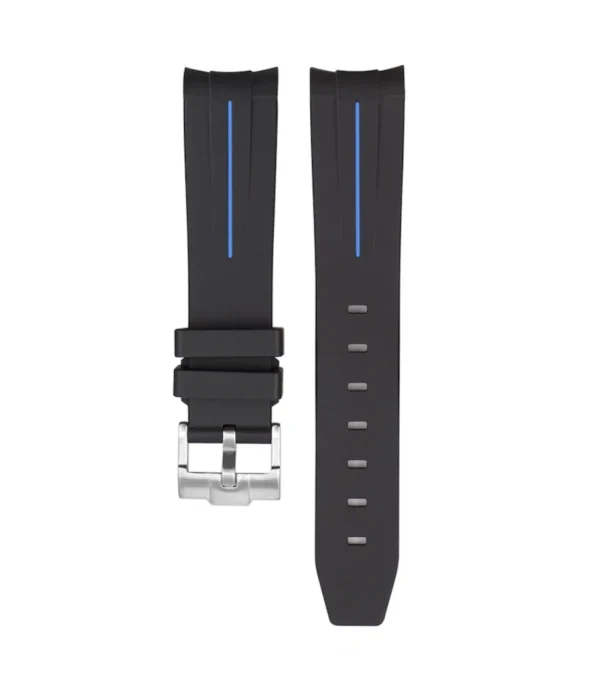 Outlet Watch Wear Gummi Curved – svart / blå