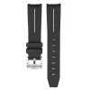 Hot Watch Wear Gummi Curved – svart / vit