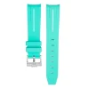 New Watch Wear Gummi Curved – Turkos / vit