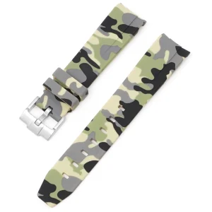 Fashion Watch Wear Gummi Curved Camo – Beige