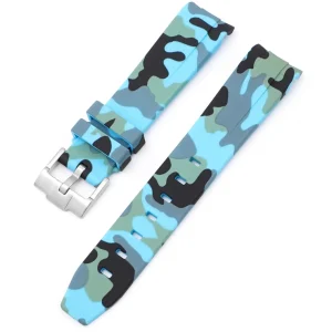 Sale Watch Wear Gummi Curved Camo – Blå