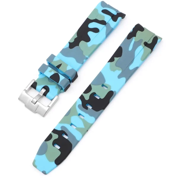 Sale Watch Wear Gummi Curved Camo – Blå
