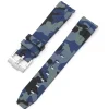 Discount Watch Wear Gummi Curved Camo – Mörkblå