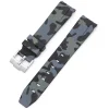 Online Watch Wear Gummi Curved Camo – Mörkgrå