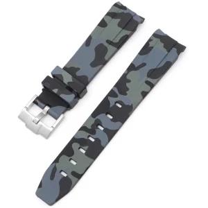 Online Watch Wear Gummi Curved Camo – Mörkgrå