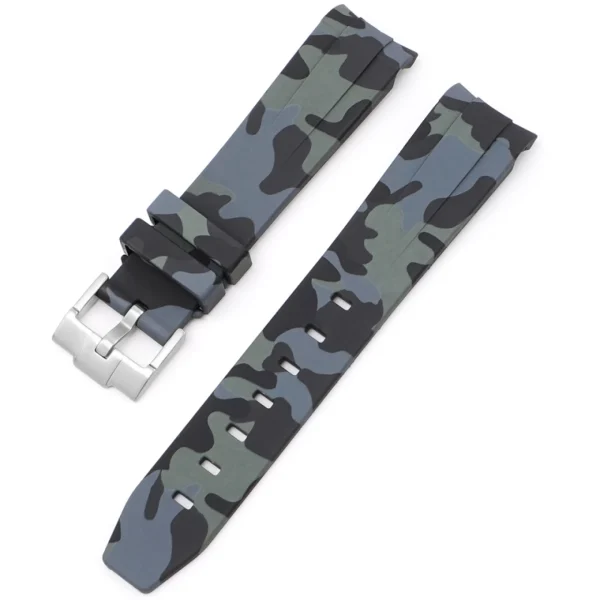 Online Watch Wear Gummi Curved Camo – Mörkgrå