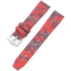 Clearance Watch Wear Gummi Curved Camo Digital – Röd