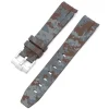 Fashion Watch Wear Gummi Curved Camo Digital – Brun