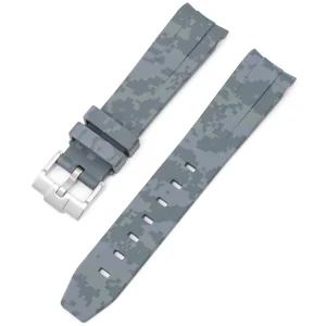 New Watch Wear Gummi Curved Camo Digital – Grå