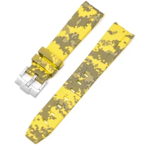 Best Watch Wear Gummi Curved Camo Digital – Gul