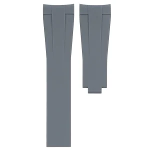 Best Watch Wear Gummi Curved Clasp – Grå