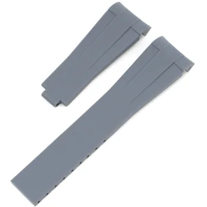 Best Watch Wear Gummi Curved Clasp – Grå