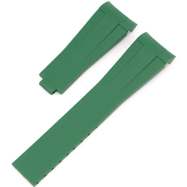 Fashion Watch Wear Gummi Curved Clasp – Grön