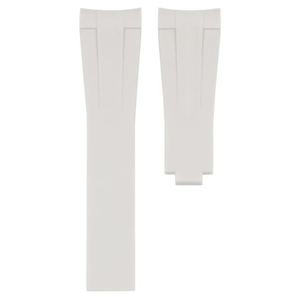 Outlet Watch Wear Gummi Curved Clasp – Ljusgrå