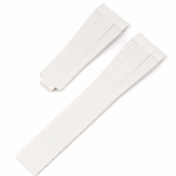 Outlet Watch Wear Gummi Curved Clasp – Ljusgrå