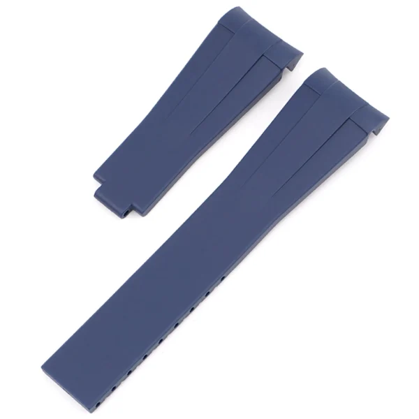 Fashion Watch Wear Gummi Curved Clasp – Mörkblå