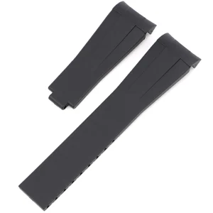 Sale Watch Wear Gummi Curved Clasp – Svart