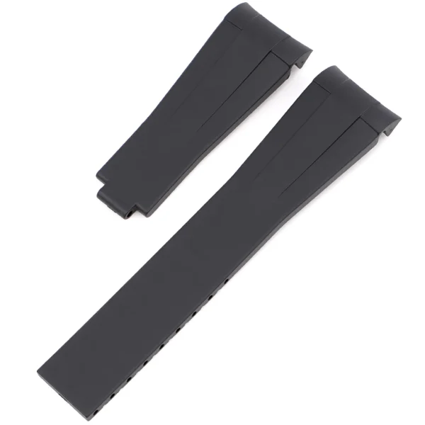 Sale Watch Wear Gummi Curved Clasp – Svart
