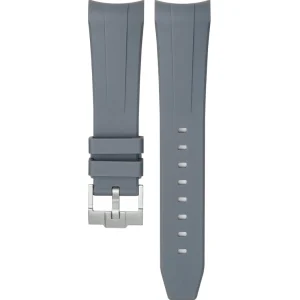 Hot Watch Wear Gummi Curved Fifty Fathoms – Grå