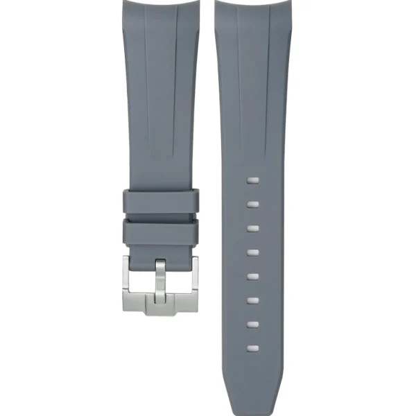 Hot Watch Wear Gummi Curved Fifty Fathoms – Grå