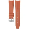 Outlet Watch Wear Gummi Curved Fifty Fathoms – Rödbrun (stripe)