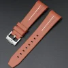 Outlet Watch Wear Gummi Curved Fifty Fathoms – Rödbrun / vit