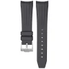 Hot Watch Wear Gummi Curved Fifty Fathoms – Svart (stripe)