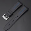 Discount Watch Wear Gummi Curved Fifty Fathoms – Svart / blå