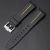 Hot Watch Wear Gummi Curved Fifty Fathoms – Svart / gul
