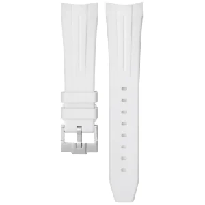New Watch Wear Gummi Curved Fifty Fathoms – Vit (stripe)