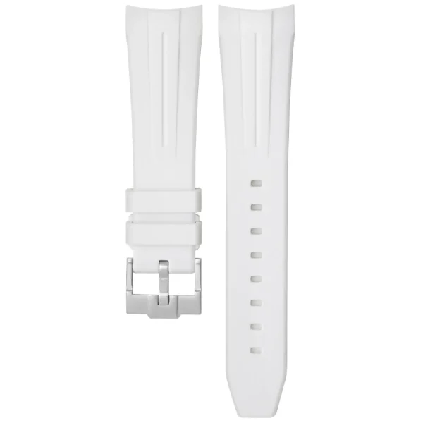 New Watch Wear Gummi Curved Fifty Fathoms – Vit (stripe)