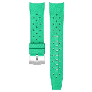 Best Watch Wear Gummi Curved Fifty Fathoms Tropic – Grön