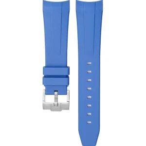 Sale Watch Wear Gummi Curved Fifty Fathoms – Blå