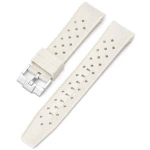 Best Watch Wear Gummi Curved Fifty Fathoms Tropic – Ljusgrå