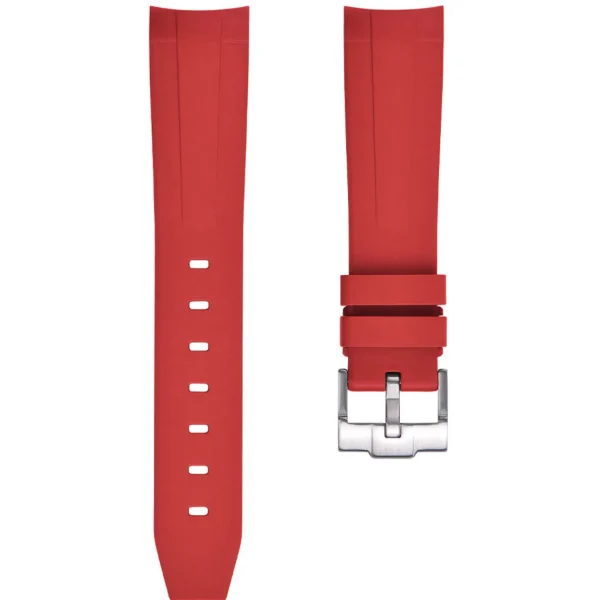 New Watch Wear Gummi Curved FKM – Röd